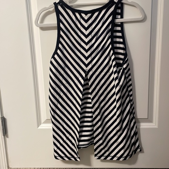 Rag and Bone striped split back tank top - Picture 2 of 3